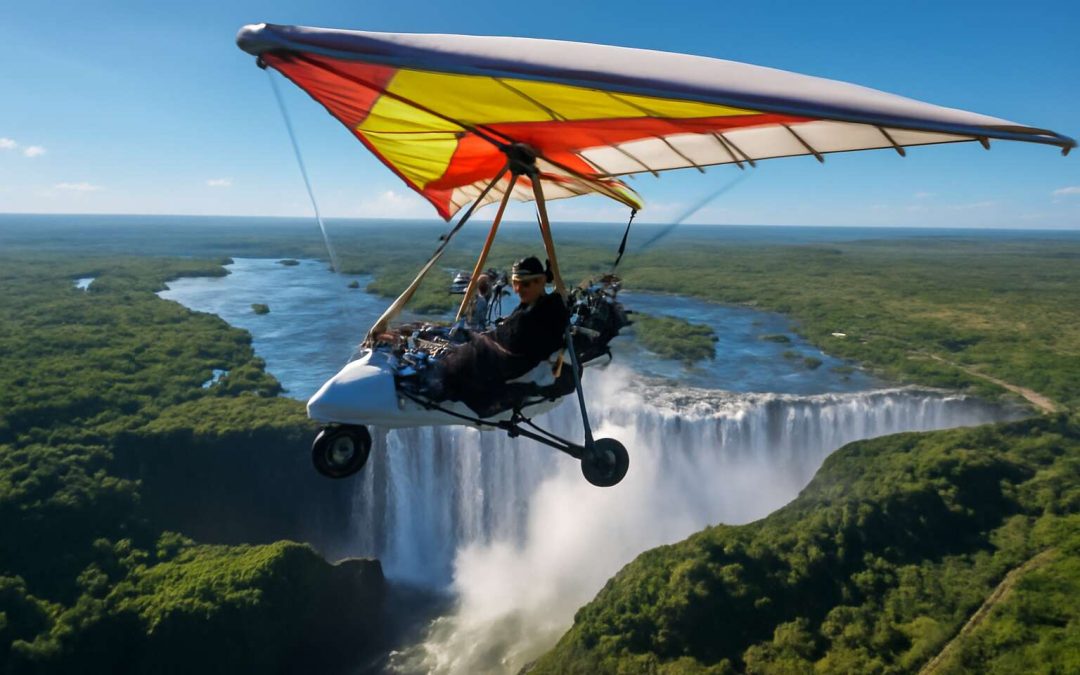 microlight flight over victoria falls