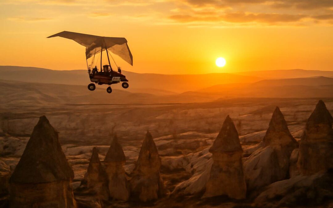 Experience epic aerial views with microlight kapadokya flights