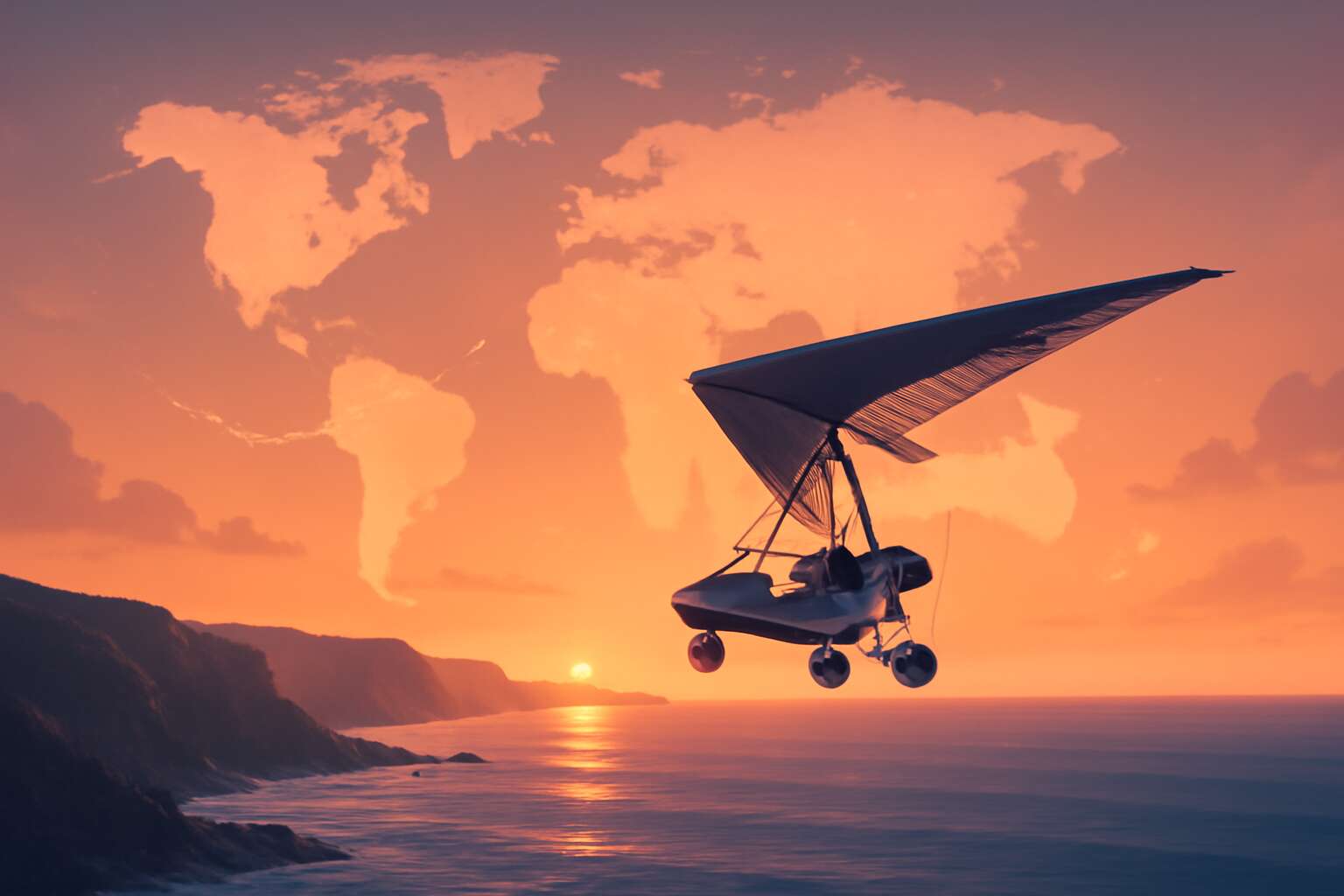 Epic journey: microlight flight around the world from sunrise to sunset ...