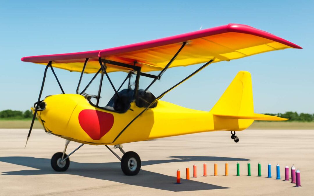 microlight heart with pegs