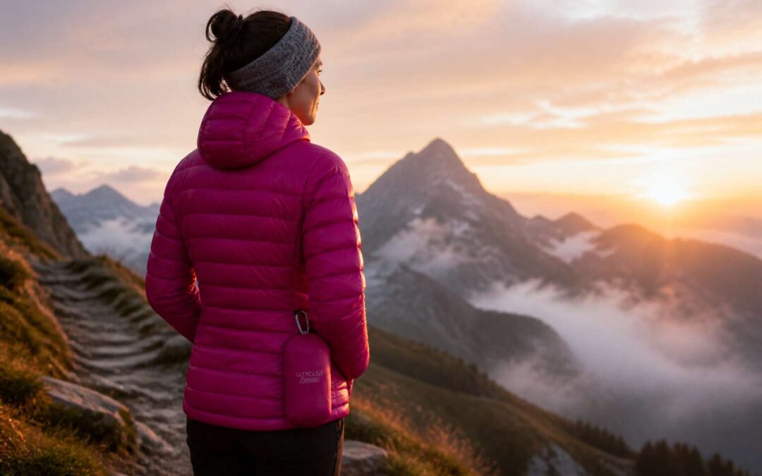 The microlight down jacket packs lightweight warmth for any adventure.